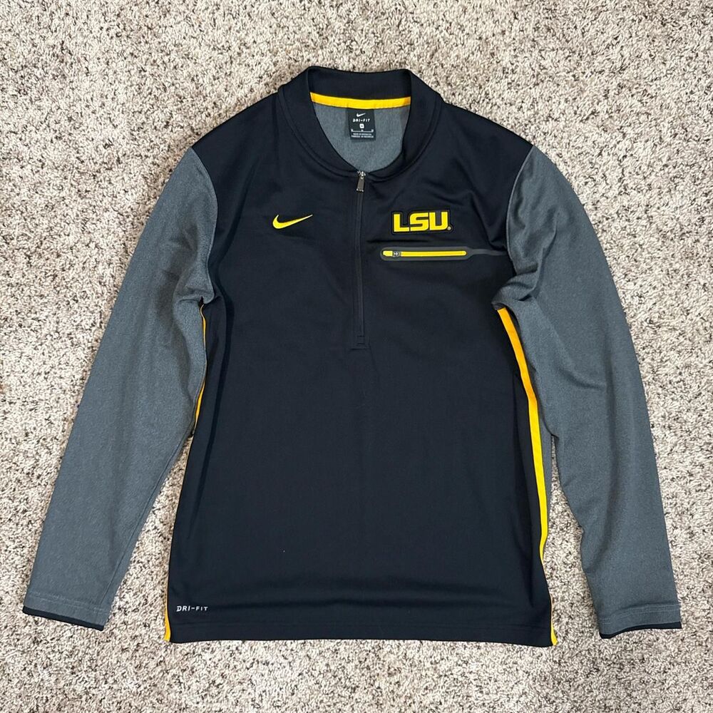 Nike Men's Black and Grey Sweatshirt